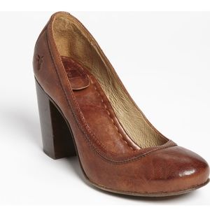 FRYE Carson Pump Tan Leather 7.5